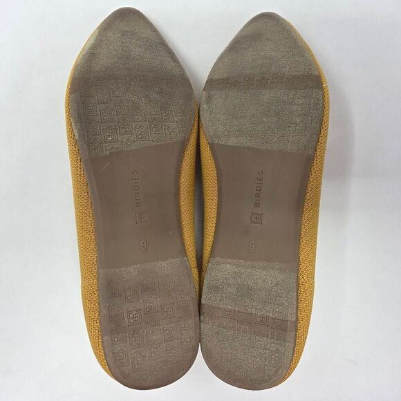 BIRDIES THE BLACKBIRD FLATS MUSTARD CREAM SLIP-ON LOAFERS SHOES WOMENS SIZE 9 - Picture 7 of 7